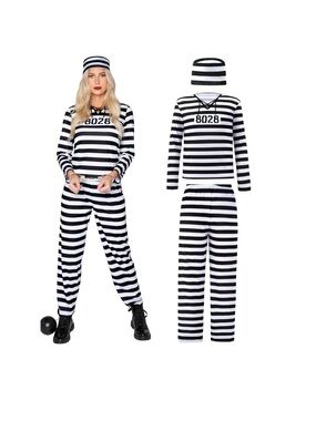 SPOOKTACULAR CREATIONS Women’s Halloween Prisoner Inmate  Costume Size Small